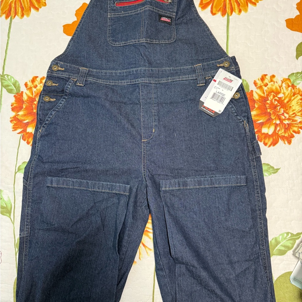 Dickies womens Dark Blue Denim Overalls